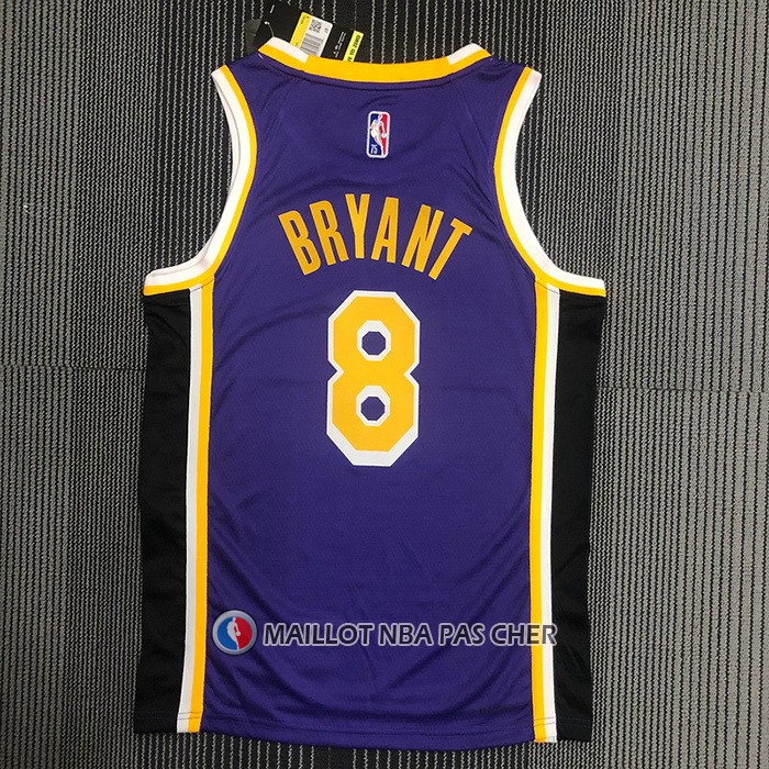 Maillot Los Angeles Lakers Kobe Bryant NO 8 Statement 2021-22 Volet
